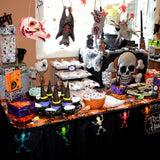 Halloween Hanging Tattered Pig Mouse Spider Bat Prank Props Halloween Party Favors Supplies Haunted House Decorations