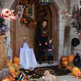 Halloween Hanging Tattered Pig Mouse Spider Bat Prank Props Halloween Party Favors Supplies Haunted House Decorations - Rear View