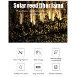 Solar Reed Garden Lights Waterproof LED Garden Stake Lights Decorative for Outdoor Lawn Patio Yard Pathway