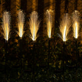 Solar Reed Garden Lights Waterproof LED Garden Stake Lights Decorative for Outdoor Lawn Patio Yard Pathway
