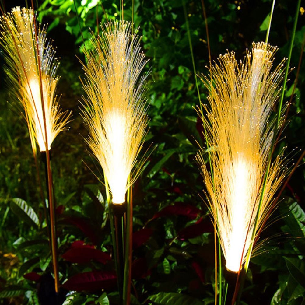 Solar Reed Garden Lights Waterproof LED Garden Stake Lights Decorative for Outdoor Lawn Patio Yard Pathway