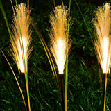 Solar Reed Garden Lights Waterproof LED Garden Stake Lights Decorative for Outdoor Lawn Patio Yard Pathway - Low Angle