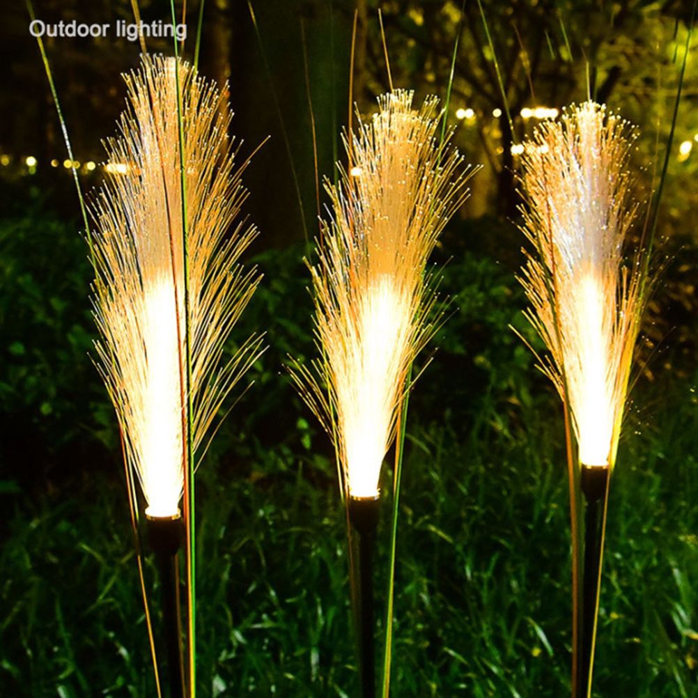 Solar Reed Garden Lights Waterproof LED Garden Stake Lights Decorative for Outdoor Lawn Patio Yard Pathway