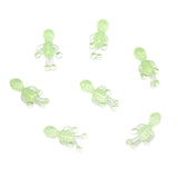 10Pcs Halloween Stretchy Luminous Small Skeleton Toy TPR Stress Relief Toy Halloween Party Favors Supplies - Extra Image