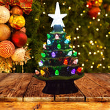 18.8cm Lighted Ceramic Christmas Tree Christmas Tabletop Decorations Christmas Lights
