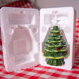 18.8cm Lighted Ceramic Christmas Tree Christmas Tabletop Decorations Christmas Lights - Rear View