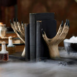 Halloween Horror Witch Hand Book Stand Resin Witch Hand Ornament Halloween Home Bar Decor Holiday Decorations - Rear View