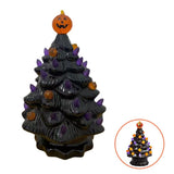 Lighted Ceramic Halloween Tree Tabletop Halloween Decoration Halloween Tree Pumpkin Light - Top-Down View