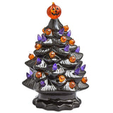Lighted Ceramic Halloween Tree Tabletop Halloween Decoration Halloween Tree Pumpkin Light - Top-Down View