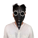 Halloween Beak Face Cover Latex Steampunk Face Cover for Halloween Party Cosplay Costume Dress Up Props Bar Decors - Side View