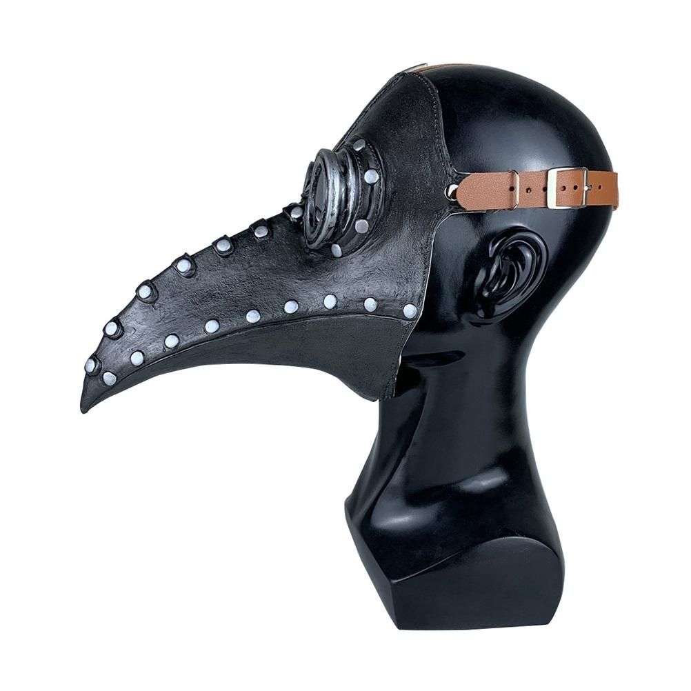 Halloween Beak Face Cover Latex Steampunk Face Cover for Halloween Party Cosplay Costume Dress Up Props Bar Decors