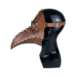 Halloween Beak Face Cover Latex Steampunk Face Cover for Halloween Party Cosplay Costume Dress Up Props Bar Decors - Side View