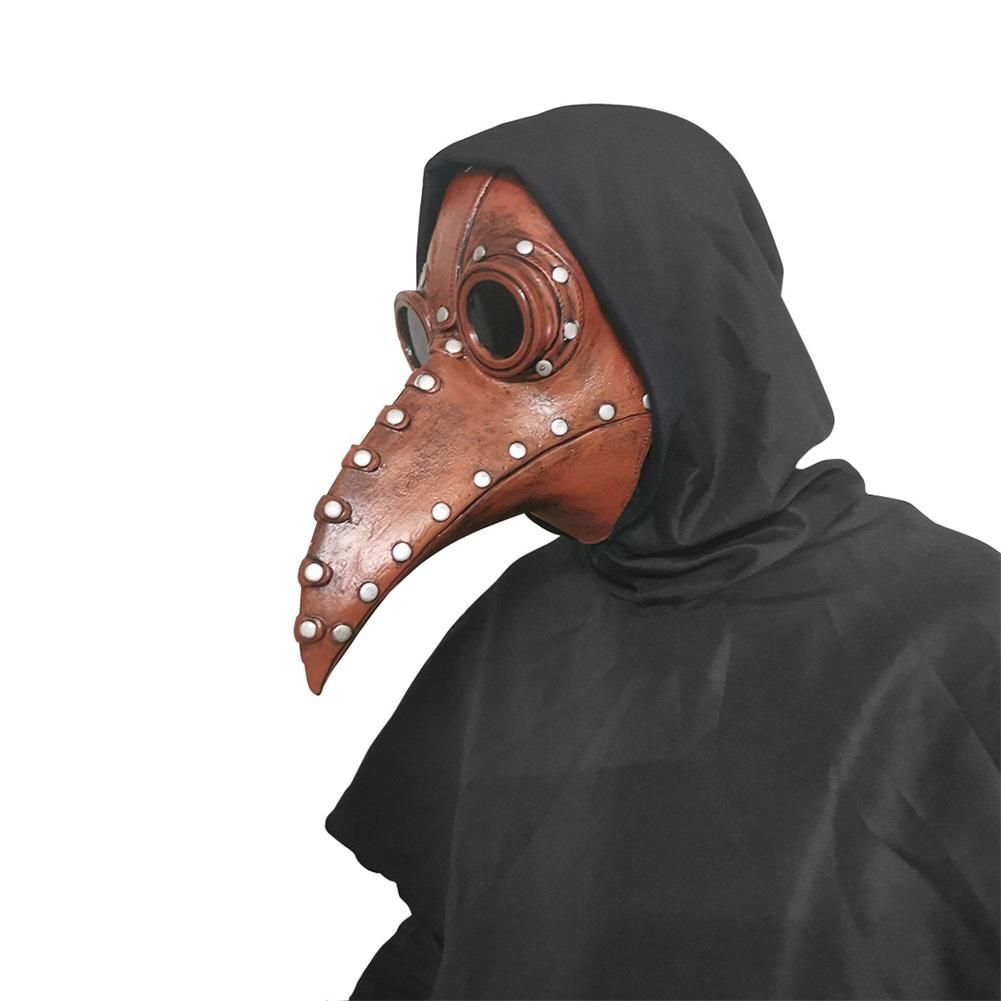 Halloween Beak Face Cover Latex Steampunk Face Cover for Halloween Party Cosplay Costume Dress Up Props Bar Decors