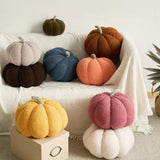 Artificial Pumpkin Cute Plush Pumpkin Fall Harvest Stuffed Pumpkin Halloween Thanksgiving Decorations Photography Props - Extra Image