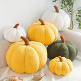 Artificial Pumpkin Cute Plush Pumpkin Fall Harvest Stuffed Pumpkin Halloween Thanksgiving Decorations Photography Props - 45-Degree Angle