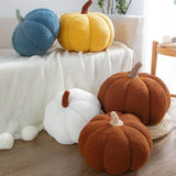 Artificial Pumpkin Cute Plush Pumpkin Fall Harvest Stuffed Pumpkin Halloween Thanksgiving Decorations Photography Props - Extra Image