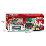 Christmas Train Set Electric Steam Locomotive Train with Lights Music Battery Operated Tracks Playset Christmas Gift for Kids Boys Girls - 45-Degree Angle