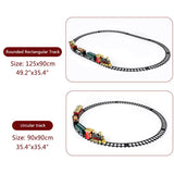 Christmas Train Set Electric Steam Locomotive Train with Lights Music Battery Operated Tracks Playset Christmas Gift for Kids Boys Girls - Extra Image