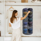 Hat Rack Felt Hat Organizer Wall Door Visible Hat Holder for Baseball Caps