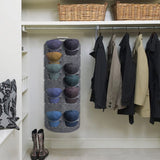 Hat Rack Felt Hat Organizer Wall Door Visible Hat Holder for Baseball Caps - Close-Up Angle