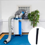Flexible Aluminum Ducting Insulated Aluminum Foil Pipe Wrap for Heating Cooling Ventilation and Exhaust - Close-Up Angle