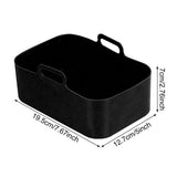 2pcs Air Fryer Silicone Pot Compatible for DZ201 Foodi 8QT Reusable Silicone Air Fryer Liner Air Fryer Accessories