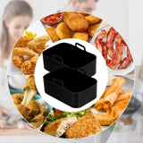 2pcs Air Fryer Silicone Pot Compatible for DZ201 Foodi 8QT Reusable Silicone Air Fryer Liner Air Fryer Accessories