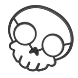 Funny Skeleton Head Fried Egg Mold Silicone Non Stick Egg Shaper Ring Creative Pancake Form Mold Maker - Rear View