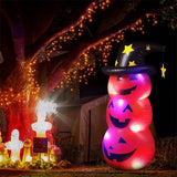 Halloween Pumpkin Tumbler 55.1in PVC Cute Inflatable Halloween Pumpkin Decoration for Outdoor or Indoor Party Supplies - 45-Degree Angle
