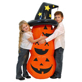 Halloween Pumpkin Tumbler 55.1in PVC Cute Inflatable Halloween Pumpkin Decoration for Outdoor or Indoor Party Supplies - Extra Image