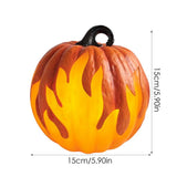 Halloween Pumpkin Lantern Battery Operated Jack O Lantern Flame Lighted Pumpkin Party Favor for Halloween Home Decoration - Side View