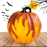 Halloween Pumpkin Lantern Battery Operated Jack O Lantern Flame Lighted Pumpkin Party Favor for Halloween Home Decoration
