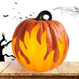 Halloween Pumpkin Lantern Battery Operated Jack O Lantern Flame Lighted Pumpkin Party Favor for Halloween Home Decoration - Extra Image