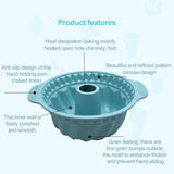 Double Ear Silicone Mousse Cake Mould High Temperature Resistant Cake Pan DIY Cake Baking Tool - Top-Down View