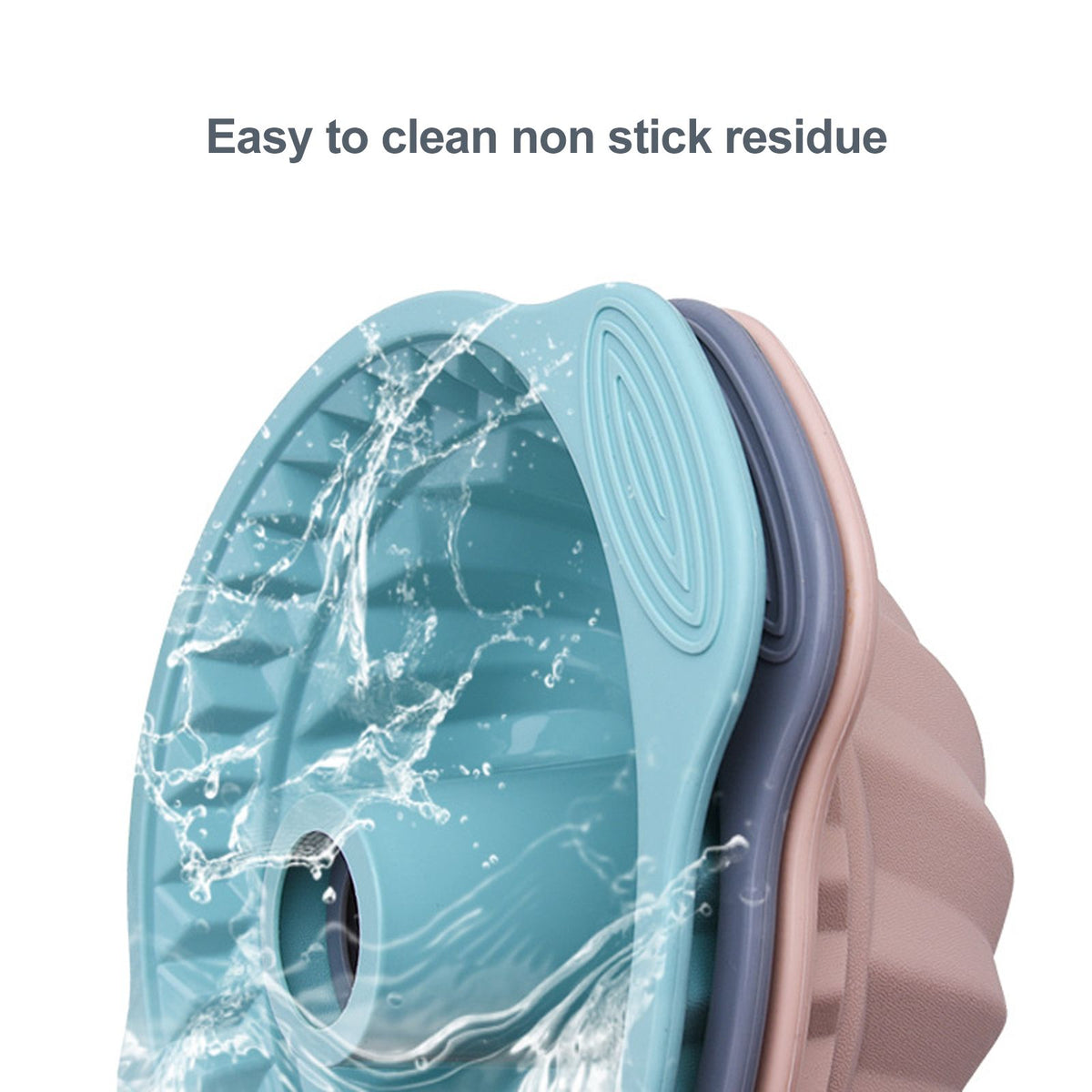 Double Ear Silicone Mousse Cake Mould High Temperature Resistant Cake Pan DIY Cake Baking Tool