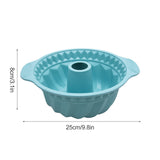 Double Ear Silicone Mousse Cake Mould High Temperature Resistant Cake Pan DIY Cake Baking Tool - Close-Up Angle