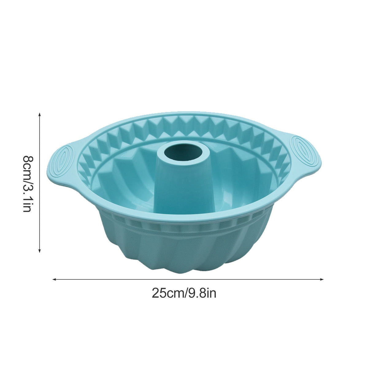 Double Ear Silicone Mousse Cake Mould High Temperature Resistant Cake Pan DIY Cake Baking Tool