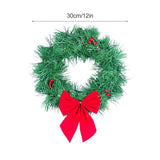 Car Christmas Wreath Decoration with Lights Suitable for Truck SUVs - Close-Up Angle