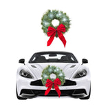 Car Christmas Wreath Decoration with Lights Suitable for Truck SUVs - Extra Image