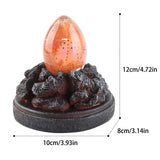 Saurs Dragon Eggs Glowing Resin Lava Saurs Egg Home Ornaments Collections