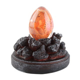 Saurs Dragon Eggs Glowing Resin Lava Saurs Egg Home Ornaments Collections - Extra Image