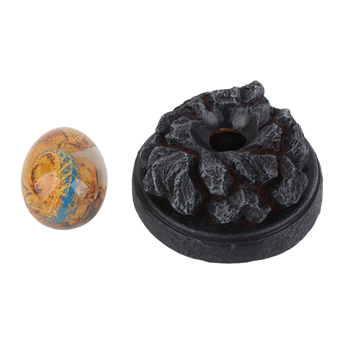 Glowing Resin Saurs Egg Home Ornaments Collections and Gifts for Friends