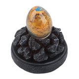 Glowing Resin Saurs Egg Home Ornaments Collections and Gifts for Friends - Side View