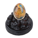 Glowing Resin Saurs Egg Home Ornaments Collections and Gifts for Friends - Top-Down View