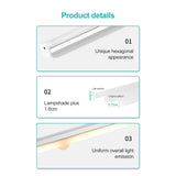 Intelligent LED Human Body Sensor Light Bar Rechargeable Wireless Night Light for Cabinet Closet