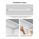 Intelligent LED Human Body Sensor Light Bar Rechargeable Wireless Night Light for Cabinet Closet