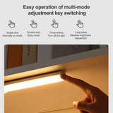 Intelligent LED Human Body Sensor Light Bar Rechargeable Wireless Night Light for Cabinet Closet