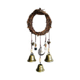 Wall Hanging Wind Chimes Praying for Blessings Bell Door Talisman Witchcraft Decorative Pendant - Front View