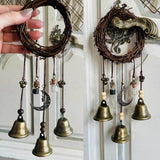 Wall Hanging Wind Chimes Praying for Blessings Bell Door Talisman Witchcraft Decorative Pendant - Close-Up Angle