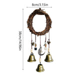 Wall Hanging Wind Chimes Praying for Blessings Bell Door Talisman Witchcraft Decorative Pendant - Extra Image